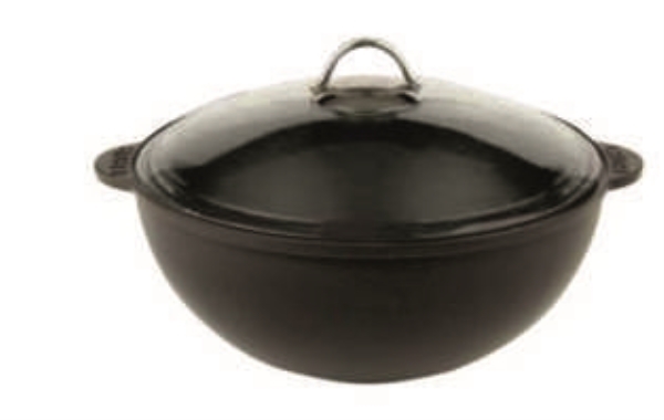 POT CAST IRON W GLASS LID 28CM LV Y KZ 28 K3